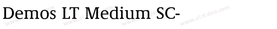 Demos LT Medium SC字体转换